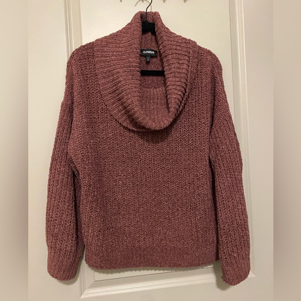 cowl neck sweater
